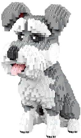 SHROKED Micro Bausteine Hund - DIY, Mini Klemmbausteine, Kreatives Spielzeug Für Erwachsene & Kinder-6114