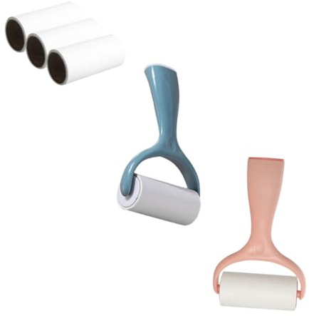 SUPVOX Multi-functional Lint Roller Brush with Sticky Refills for Pet Hair Removal Clothes Furniture Beds Easy Grip Portable Hair Remover for Fluff and Dust Cleaning