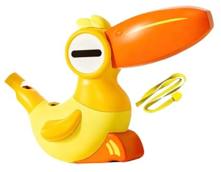LeeQinersw Spielzeug Neuheit Vogel Musikinstrument Kinderpfeife mit Robustem PP Und Lanyard für Kindergeburtstag Outdoor Familie Frühfö, Orange