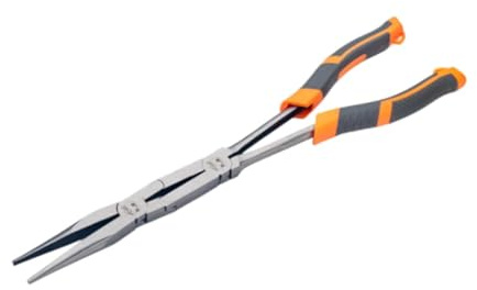 Fonowx Alicates de Doble Articulación con Diseño Ergonómico Y Mango Extendido para Proyectos de Construcción, Recta Extendida, Longitud Total 35
