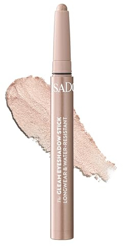 IsaDora The Gleam Eyeshadow Stick – slät beige ögonskuggspenna för felfri ögonmakeup, långvarig, fläcksäker, vattentät – vegansk smink, djurförsöksfri, parfymfri (50 ros beige)