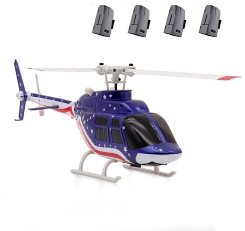 NULA RC ERA A60 MINI Bell 206 1/42 4CH Flybarless RC Hubschrauber, 6-Achsen Gyro Ferngesteuerter Helikopter Mit Höhenhaltung Optischer Flusspositionierung RTF Hobby Für Erwachsene Anfänger