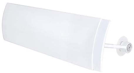 Vibsky Deflettore retrattile per aria condizionata, regolabile, 58-104 cm, deflettore anti-vento, bianco
