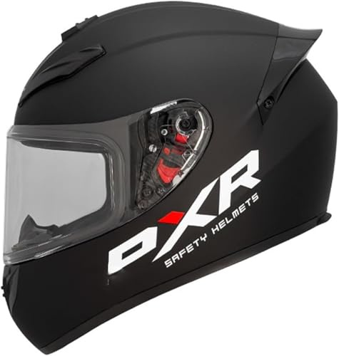 Caimcie Motorcykelhjälm integralhjälm för vuxna med dubbelvisir retro motorcykelhjälm, integralhjälm, integralhjälm, fallhjälm, ECE/DOT-testad 3,XL = 61–62 cm