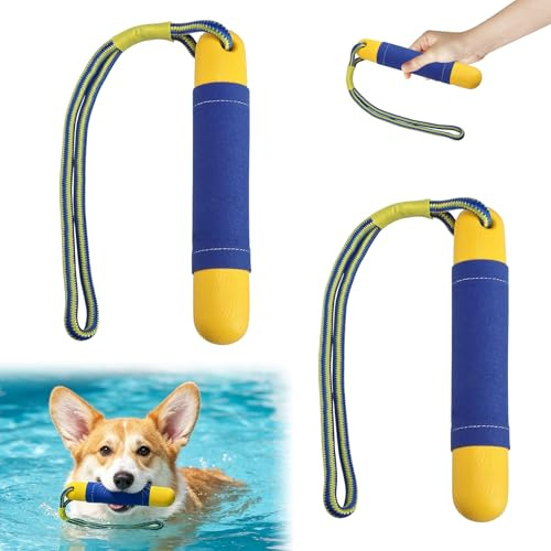 TECHEEL Hundespielzeug Wasserspielzeug Hund Schwimmspielzeug 2 Stück | Schwimm Spielzeug für Hunde mit Nylon Rope Hunde Spielzeug für Hunde Interaktives Hundespielzeug Schwimmend Hundetraining