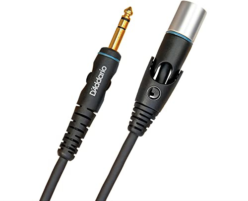 D'Addario Microphone Cable - XLR Cable - Shielded for Noise Reduction - XLR Female to 1/4 Inch Male - Custom Series - 5 Feet/1.52 Meters - 1 Pack