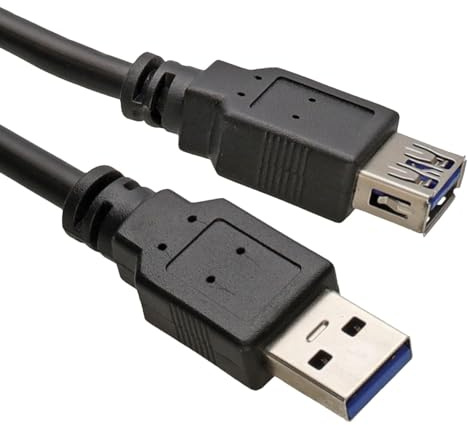 kenable USB 3.0 SuperSpeed Extension Cable Type A Male to Female Black 5m Long