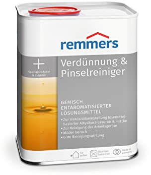 Remmers Verdünnung & Pinselreiniger, 0,75 Liter, Universal Verdünnung, zur Viskositätseinstellung lösemittelbasierter Alkydharz-Lasuren & -Lacke