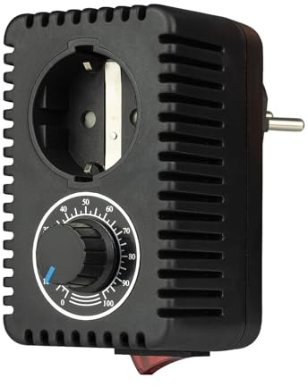 Mi-Heat 230V Leistungssteller 2000 Watt Hoch-Leistungsdimmer Dimmer Leistungsregler Lichtdimmer Drehzahlsteller Drehdimmer