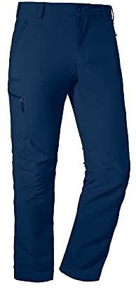 Schöffel Herren Pants Folkstone, leichte Wanderhose mit Stretch-Material, robuste Outdoor Hose mit sportlichem Schnitt, dress blues, 56