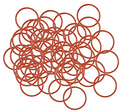 sourcing map 50 Stück O Ringe 15mmx13mmx1mm Dichtungsringe Rund Gummi Dichtung O Ring Seals Unterlegscheibe für Wasserhahn Spülventile Waschbecken Duschablauf Hydraulik Rohrschlauch