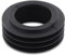DL-pro Conector de tubo de desagüe con junta de 37-44 mm de diámetro exterior de 60 mm, manguito de goma para cisterna, tubo de desagüe