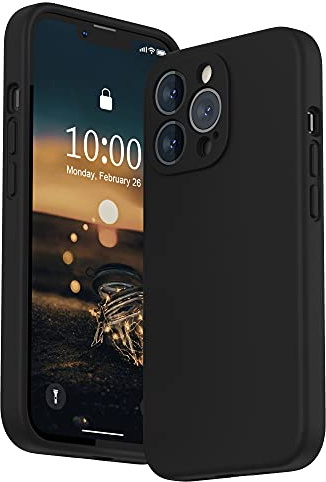 SURPHY für iPhone 13 Pro Hülle Silikon mit Displayschutzfolie | Case mit Kameraschutz Stoßfeste Handyhülle für 6,1 mit Erhöhter Randschutz