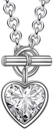 Halskette Damen Massiv Echt Silber 925 mit ZIRKONIA | Herzkette Silberkette Ich Liebe Dich mit Herz-Anhänger | Kette 40-45cm verstellbar | Geschenke für Frauen zum Geburtstag Jahrestag Hochzeitstag