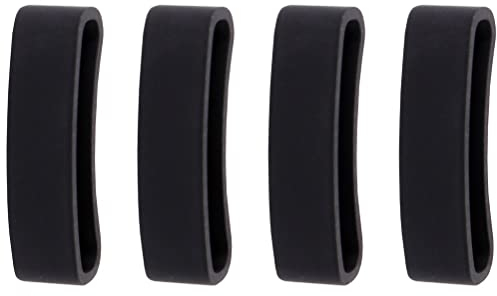 6St Riemenschnalle alle schwarze Uhr Ersatzuhr Silikon-Uhrenarmband Uhrenarmbandhalter Ringuhr Ringe Uhrenarmbandverschluss Uhrbandschlaufe Anschauen Gurt Halterung Zubehör Gummi