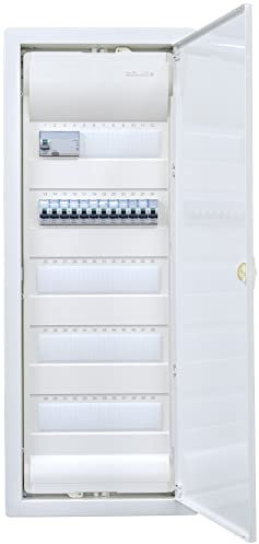 Hager Répartiteur mural creux VH60NC 5 rangées avec bornier filaire Legrand 1 x FI 4 broches + 12 x LS B16A