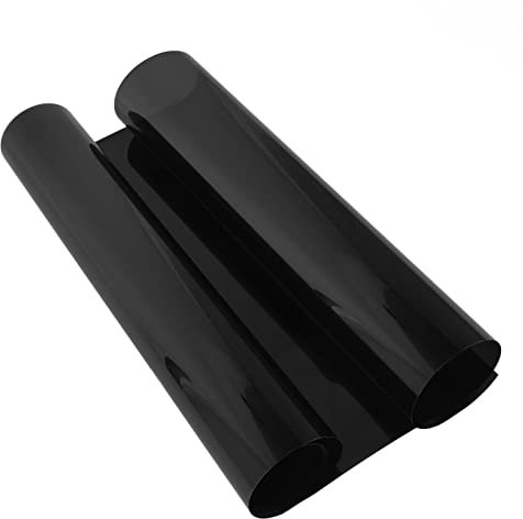Blackout Window Film,Vinilo Negro para Ventana,Total Blackout Window Film Bloqueo de Luz con Resistente Al Calor Impermeable para la Privacidad del Dormitorio del Hogar