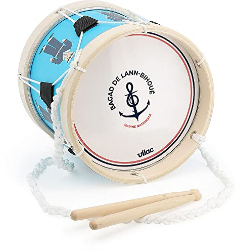 Petit Tambour Bagad de Lann Bihoué Marine Nationale pour Enfant en Bois