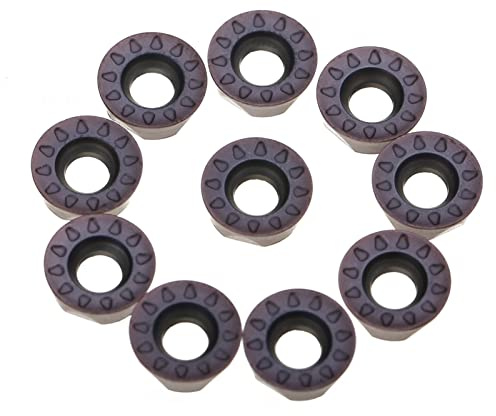 10 PCS 8 mm Insertos de carburo CNC Cortador de torno de herramienta de torno for fresador LYXDWRC