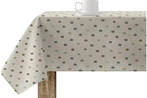 BELUM | Mantel XL 100x140 cm Fläckfri 100% hartsad bomull, bordsduk, vaxduk, tvättbar, bordsduk, vattentät, fläckborttagningsmedel Flytande avvisande