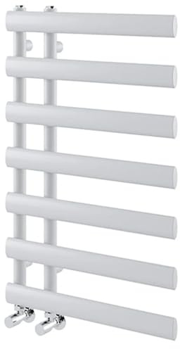 Go Bathrooms Denver White Towel Radiator 780 x 500 Heated Towel Rail Vertical Designer Bathroom Radiator Heated Ladder Rail Central Heating