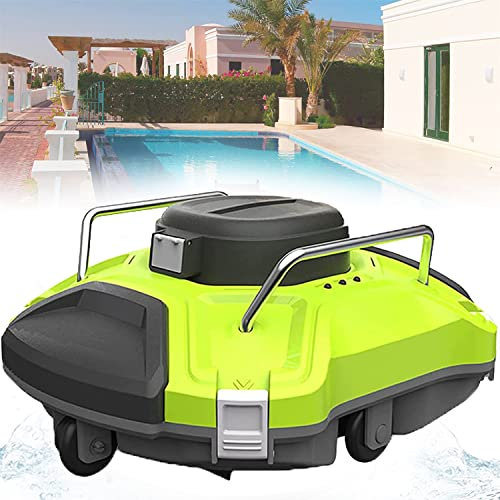 DEHIWI Robot Limpiafondos de Piscina Automático 120 Min Aspirador Piscina Autoparking Doble Motor IPX8 Impermeable Inalámbrico con Batería,Ideal para Piscinas hasta 85 m²