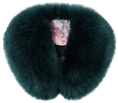 Cozylkx Collo in Pelliccia Sintetica Da Donna, Scaldacollo Invernale Soffice Sciarpa Avvolgente Collo in Pelliccia Sintetica Staccabile per Giacca Parka