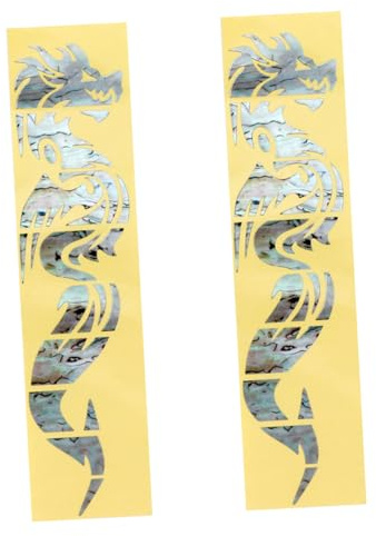 JOINPAYA 2stücke Teiliges Gitarrenhals-sticker Ultradünner Oberfläche Praktischer Gitarren-fretboard-dekorationsfolie Für Elektrische Und Akustische Gitarren Mit Bünden Einfach Aufzutragen
