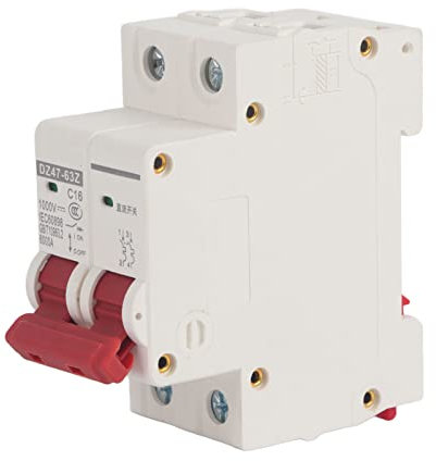 Disjoncteur miniature, 2P 1000 V, isolateur de système solaire photovoltaïque, montage sur rail DIN, interrupteur de déconnexion CC, disjoncteur monté sur rail 16 A, basse tension 6000 A