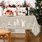 Alishomtll Weihnachten Tischdecke, Zwerge Abwaschbare Tischdecke, Wasserabweisend Schmutzabweisend Tischtuch, Rechteckige Wichtel Weihnachtstischdecke Pflegeleicht für Home Küche Deko Außen 140×240cm