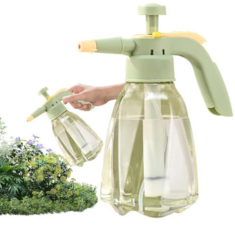 Pulverizador de bomba manual de jardín, bomba rociadora manual de jardín | Pulverizador de bomba de mano de 1.5 L para jardín - Botella de pulverización de agua a presión para césped con boquilla