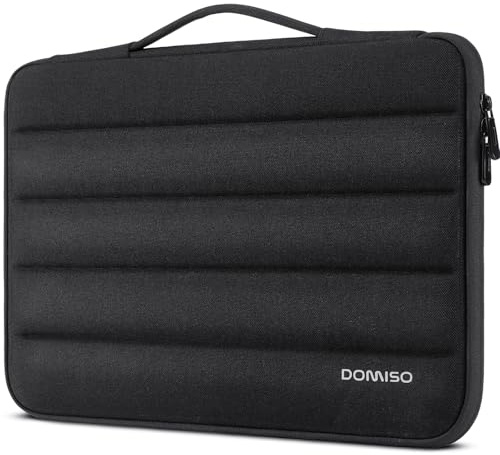 DOMISO 17,3 Zoll Laptop Hülle Tasche Laptoptasche Schutzhülle mit Tragegriff Wasserdicht Stoßfestes Laptophülle Sleeve Case für 17.3 Notebook/HP Pavilion Envy 17/Dell/IdeaPad/LG Gram/MSI,Schwarz