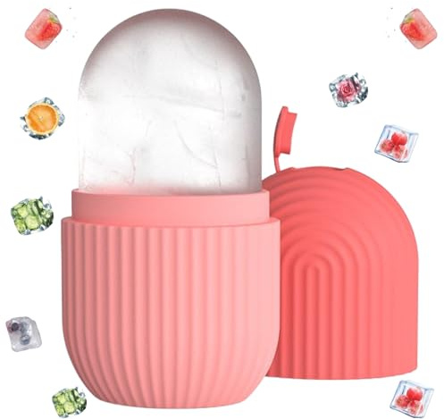Yistoi Ice Roller, Rullo di Ghiaccio Facciale, Eye Ice Massage Bellezza del Viso Cura Della Pelle per Restringere i Pori, Restringe i Pori e Mantiene la Pelle Giovane