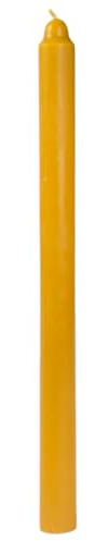 BeesWax World Bivaxljus – handgjorda långa ljus av 100% naturligt bivax – rökfritt och rent brinnande med bomullsveke – 4 storlekar – presentidé och dekoration – tillverkade i EU