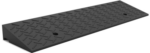 Bordsteinrampe, Rollstuhlrampe Auffahrtsrampe, Gummi Schwellenrampe für Bürgersteig Autos Fahrrad Rollstuhl Roller Motorrad(6cm/2.3inch)