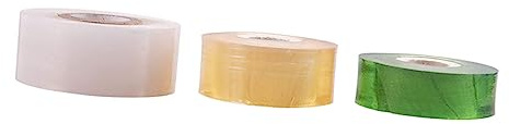 TOYANDONA 3rotoli Nastro per Innesto Piante in Plastica Elastica Autoadesiva Pellicola per Avvolgimento Rami Accessori per Giardinaggio e Resistente