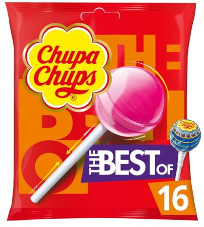 CHUPA CHUPS – Assortiment Gourmand de Sucettes Fruitée, Saveurs Intenses à Partager (192g) - Lot de 2 - vendu par Lot