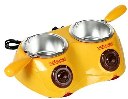 Conjunto de Fondue De Chocolate, Kit De Olla Doble, Fundador Eléctrico Fuente Para Accesorios DIY Cocina Queso Caramelo