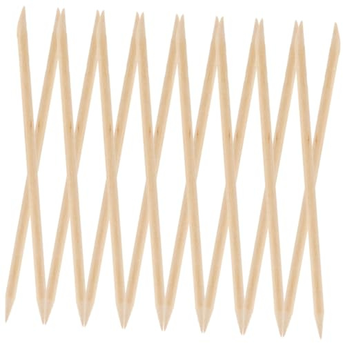 BAZEITFLOW 200 pièces Bâtonnets Bois pour Cuticules Bâtonnet Manucure Multifonctionnel Nettoyage Ongles et Pédicure Accessoires Bois Naturel