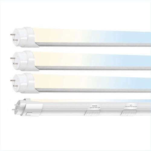 4 PACK 4FT T8 LED Tube Light, hybrid type a+b 12W/15W/18W/22W, 3000K |3500K|4000K|5000K|6500K, Single and Double End Powered, Plug and Play or Ballast Bypass, 2860 Lumens, G13 100-277V, Frosted Cover