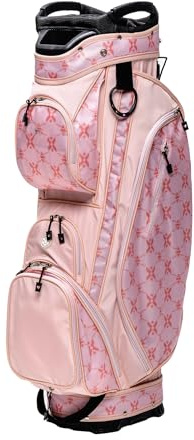 Glove It Damen Golf Cart Bag Leicht, Ergonomisches Design, 15-Fach Teiler, 9 Taschen, Integriertes Putterwell, Gepolsterter Gurt, Strapazierfähiges Gewebe - Retro Deluxe- 6 lbs, 36 x 25 x 15 cm Format