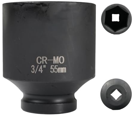 Flewdart nöt 55 mm 3/4 tum sexkantig, 6-kantig sexkantsmutt 55 mm 3/4 tum, spärrhake med mutter 34 mm, krommolybdenstål, CR-MO (55 mm)