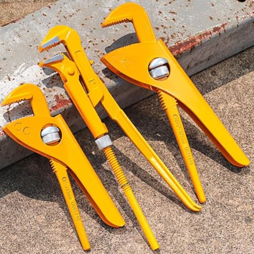 URPIZY Pinza per tubi regolabile in acciaio forgiato per installazioni sanitarie, con ganasce dentate a S, per modelli Eagle Point