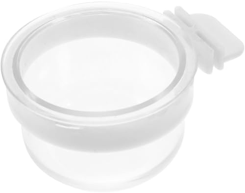 Lurrose Alimentatore Rimovibile per Trasparente in Pvc a Ciotola Pappagalli Design Sospeso Facile da Pulire Fili di per Gabbie Uccelli Domestici