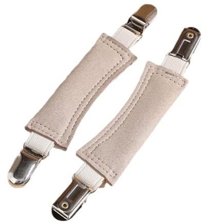 Chatonshen 2 Correas Elásticas Ajustables para Zapatos con Hebilla, Fáciles de Instalar, de Goma Suave, Ideales para Zuecos, Tanto para El Trabajo Como para El O, Gris, universal