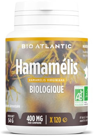 Hamamelis Bio - Hamamelis virginiana - JAMBES - 400 mg - 120 Comprimés