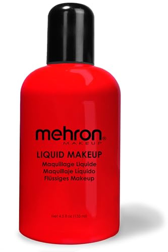 Mehron Liquid Make-up - Red (130 ml)