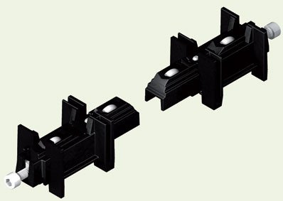 La croisee ds - Paire de chariot de renovation pour chassis coulissant aluminium-modele double br 4535 -