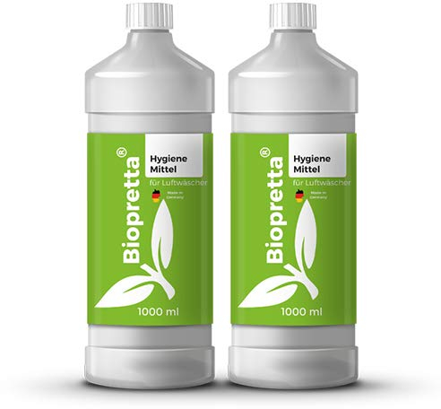 Biopretta 2 Liter Hygienemittel für Luftwäscher Luftreiniger Luftbefeuchter Raumklimaverbesserer