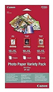 Canon VP-101 Photo Paper Variety Pack 10x15 cm, 1x10 u. 2x5 Blatt